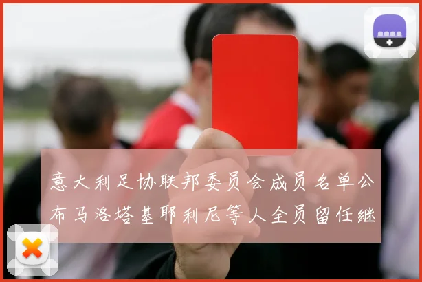 意大利足协联邦委员会成员名单公布马洛塔基耶利尼等人全员留任继续服务